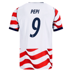 USA PEPI #9 Home World Cup 2026 Jersey Red & White Men's