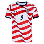 USA PEPI #9 Home World Cup 2026 Jersey Red & White Men's