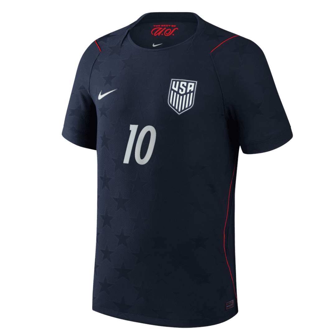 USA PULISIC #10 Away World Cup 2026 Jersey Black Men's