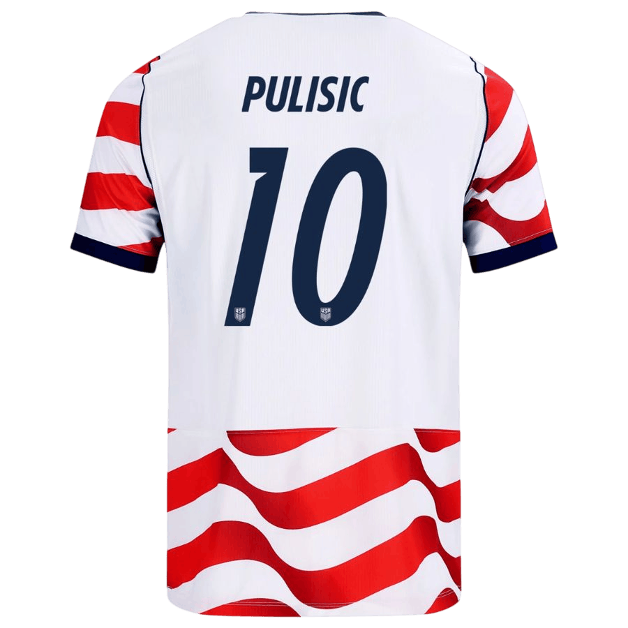 USA PULISIC #10 Home World Cup 2026 Jersey Red & White Men's