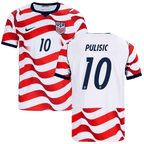 USA PULISIC #10 Home World Cup 2026 Jersey Red & White Men's