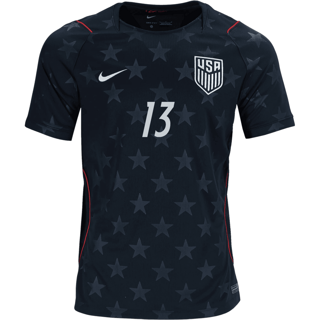 USA REAM #13 Away World Cup 2026 Jersey Black Men's
