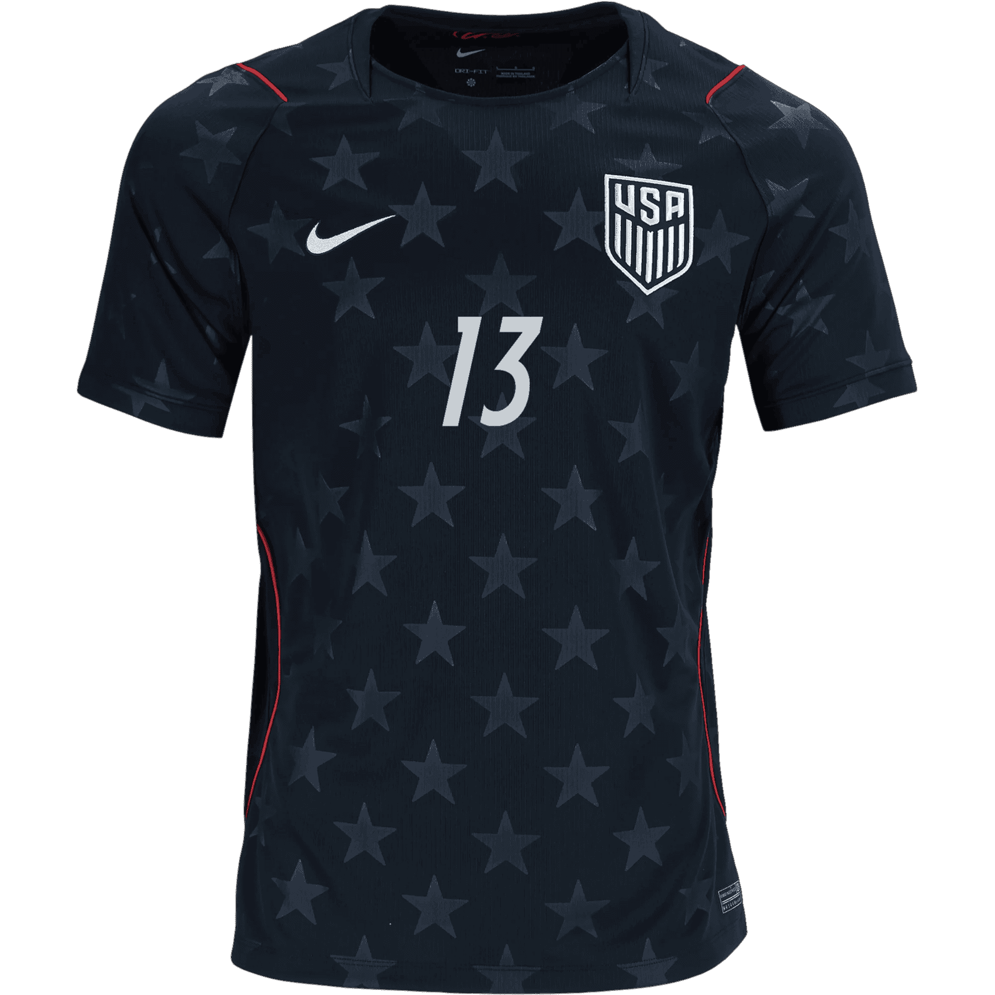 USA REAM #13 Away World Cup 2026 Jersey Black Men's