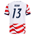 USA REAM #13 Home World Cup 2026 Jersey Red & White Men's