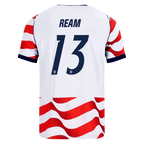USA REAM #13 Home World Cup 2026 Jersey Red & White Men's