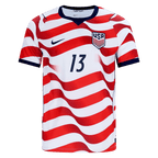 USA REAM #13 Home World Cup 2026 Jersey Red & White Men's