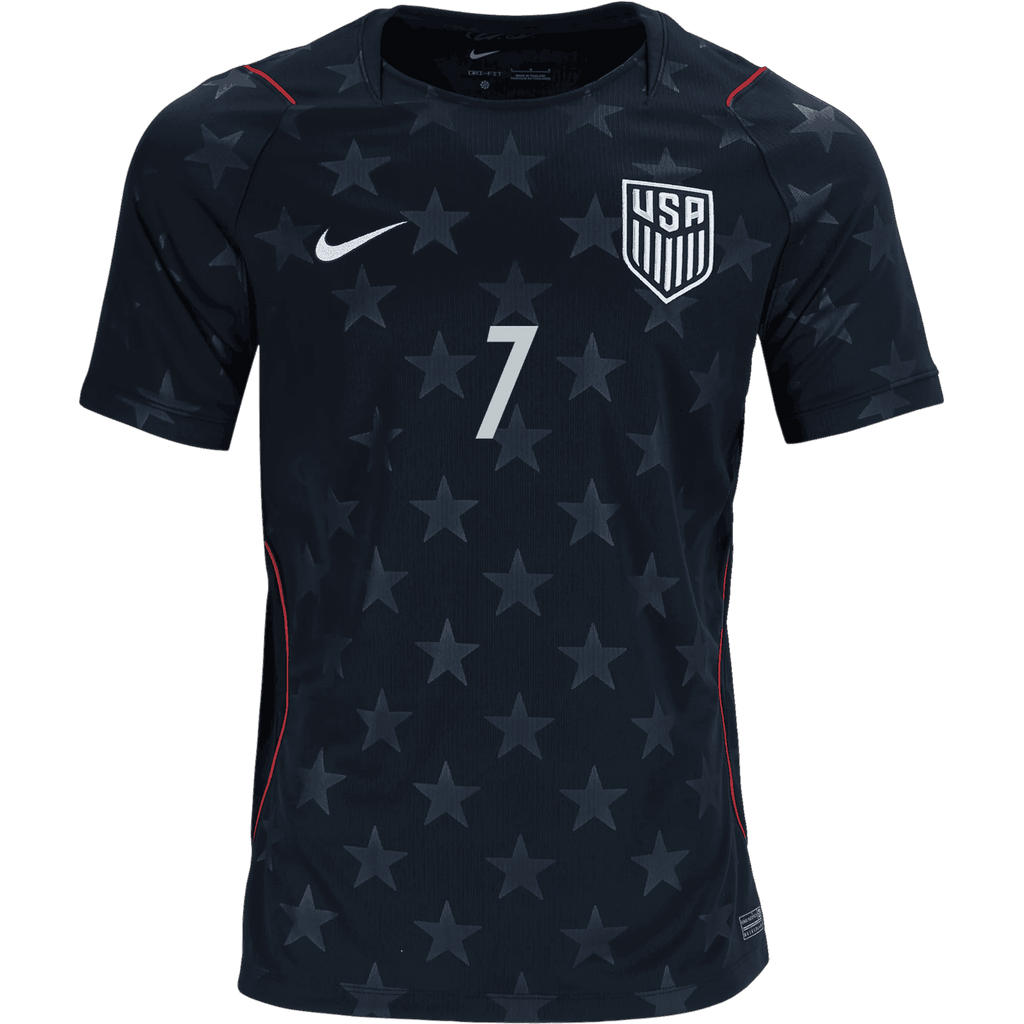 USA REYNA #7 Away World Cup 2026 Jersey Black Men's