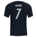 USA REYNA #7 Away World Cup 2026 Jersey Black Men's
