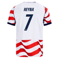 USA REYNA #7 Home World Cup 2026 Jersey Red & White Men's
