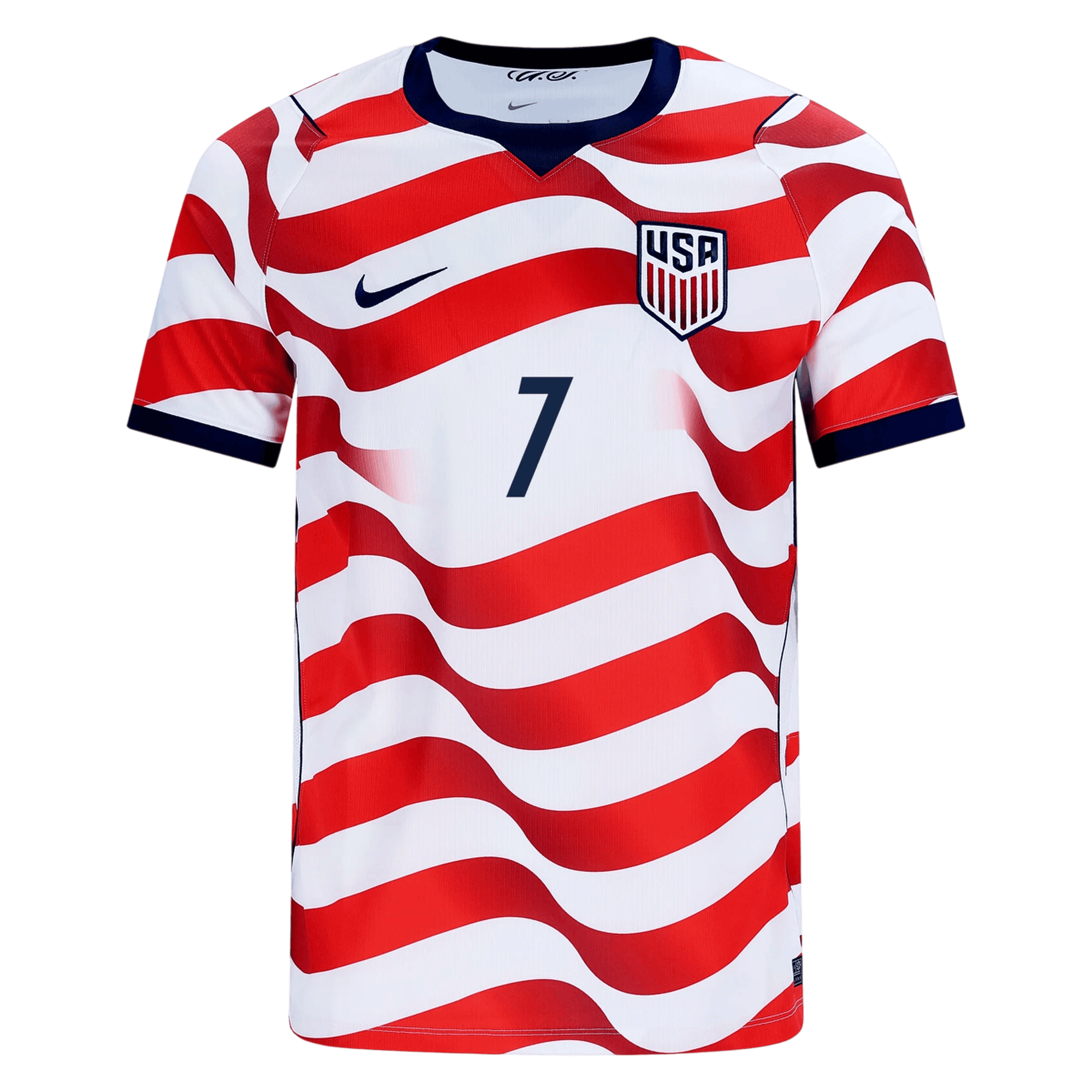 USA REYNA #7 Home World Cup 2026 Jersey Red & White Men's