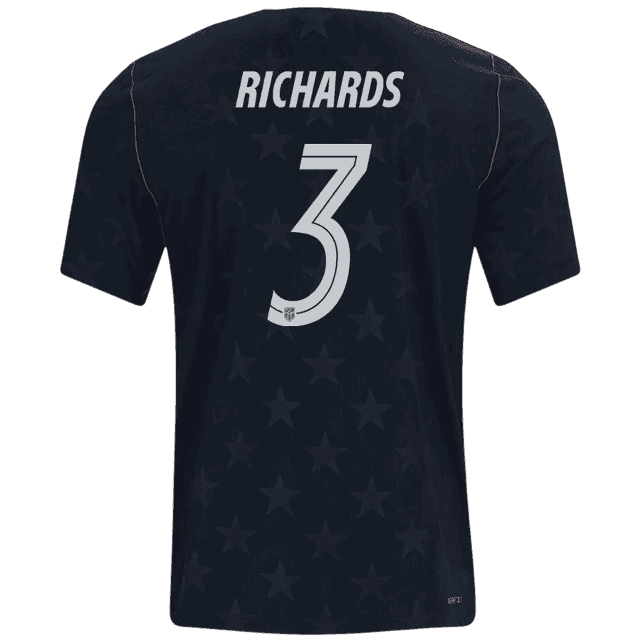 USA RICHARDS #3 Away World Cup 2026 Jersey Black Men's