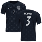 USA RICHARDS #3 Away World Cup 2026 Jersey Black Men's