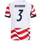 USA RICHARDS #3 Home World Cup 2026 Jersey Red & White Men's