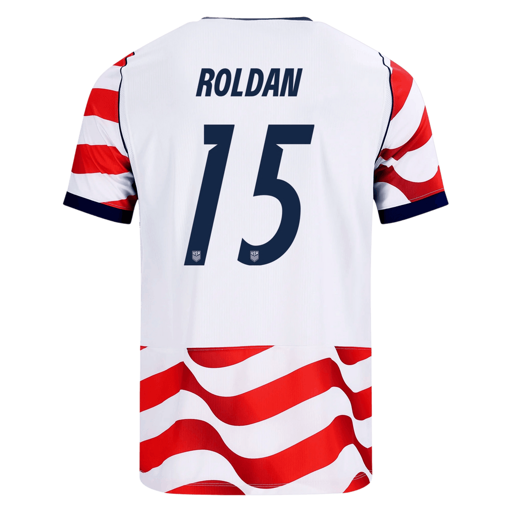 USA ROLDAN #15 Home World Cup 2026 Jersey Red & White Men's