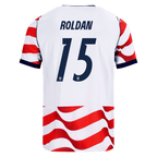 USA ROLDAN #15 Home World Cup 2026 Jersey Red & White Men's