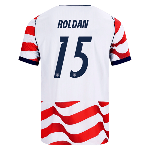 USA ROLDAN #15 Home World Cup 2026 Jersey Red & White Men's