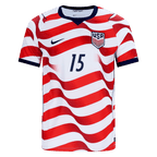 USA ROLDAN #15 Home World Cup 2026 Jersey Red & White Men's