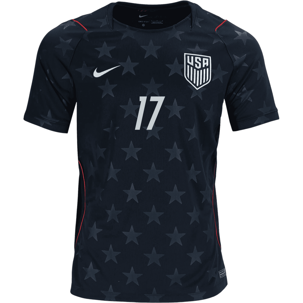 USA TILLMAN #17 Away World Cup 2026 Jersey Black Men's