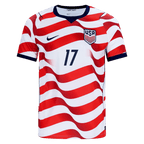 USA TILLMAN #17 Home World Cup 2026 Jersey Red & White Men's