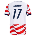 USA TILLMAN #17 Home World Cup 2026 Jersey Red & White Men's