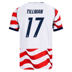USA TILLMAN #17 Home World Cup 2026 Jersey Red & White Men's