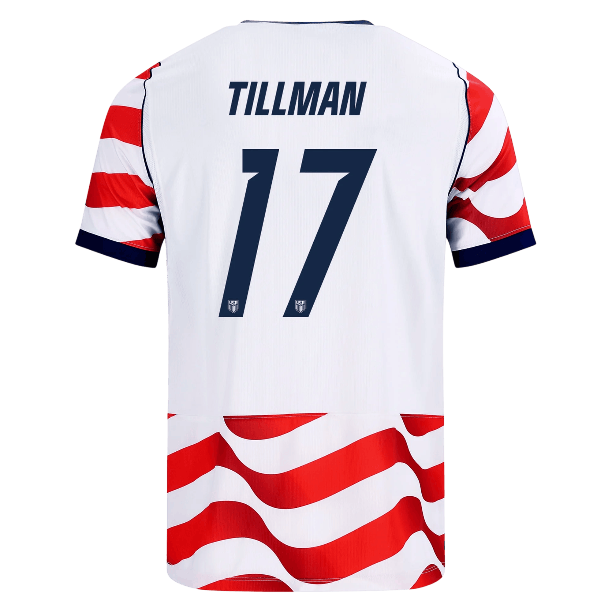USA TILLMAN #17 Home World Cup 2026 Jersey Red & White Men's