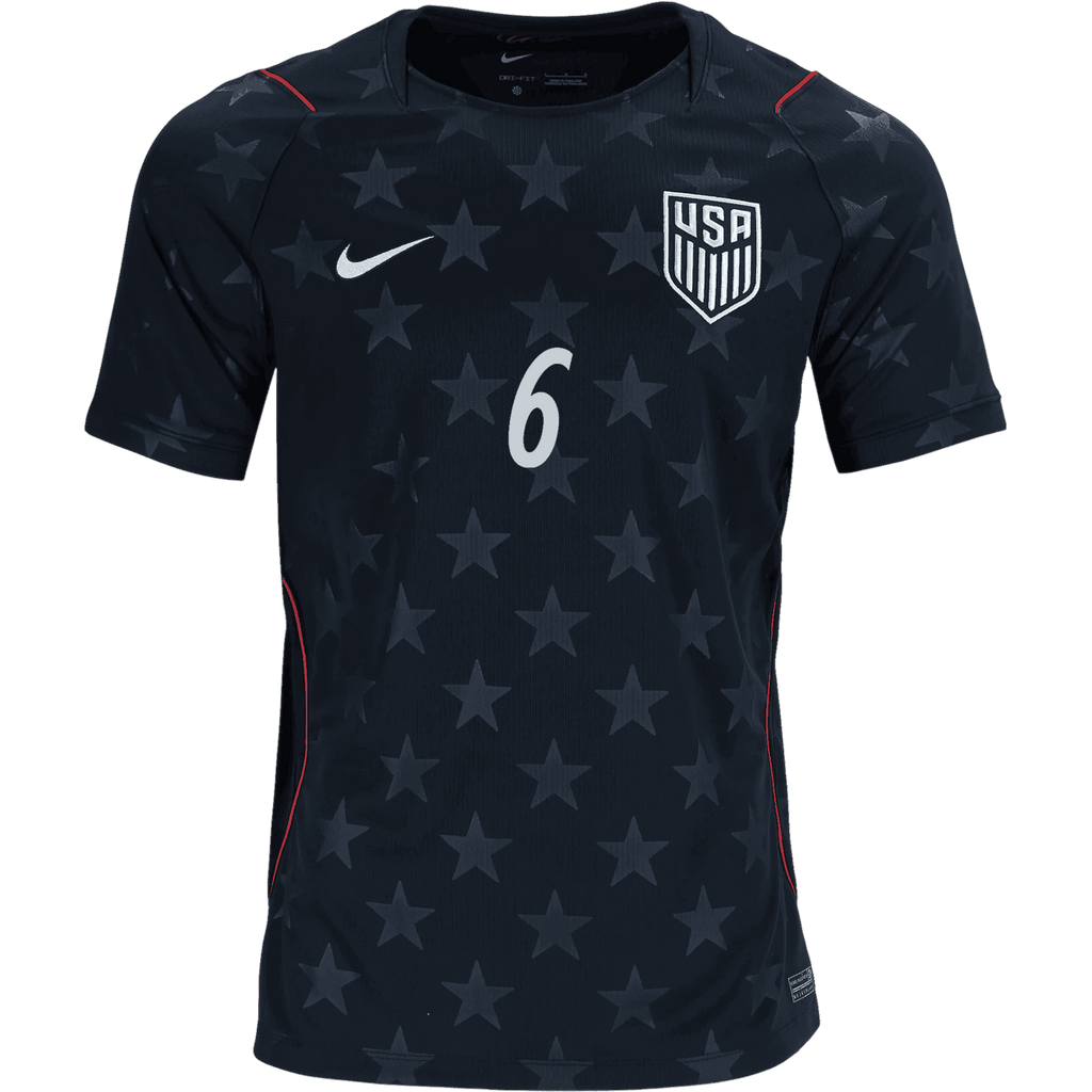 USA TRUSTY #6 Away World Cup 2026 Jersey Black Men's
