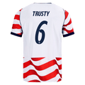 USA TRUSTY #6 Home World Cup 2026 Jersey Red & White Men's