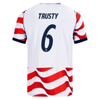 USA TRUSTY #6 Home World Cup 2026 Jersey Red & White Men's