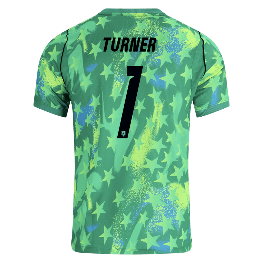 USA TURNER #1 World Cup 2026 Goalkeeper Jersey Green Men's