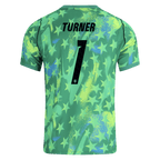 USA TURNER #1 World Cup 2026 Goalkeeper Jersey Green Men's