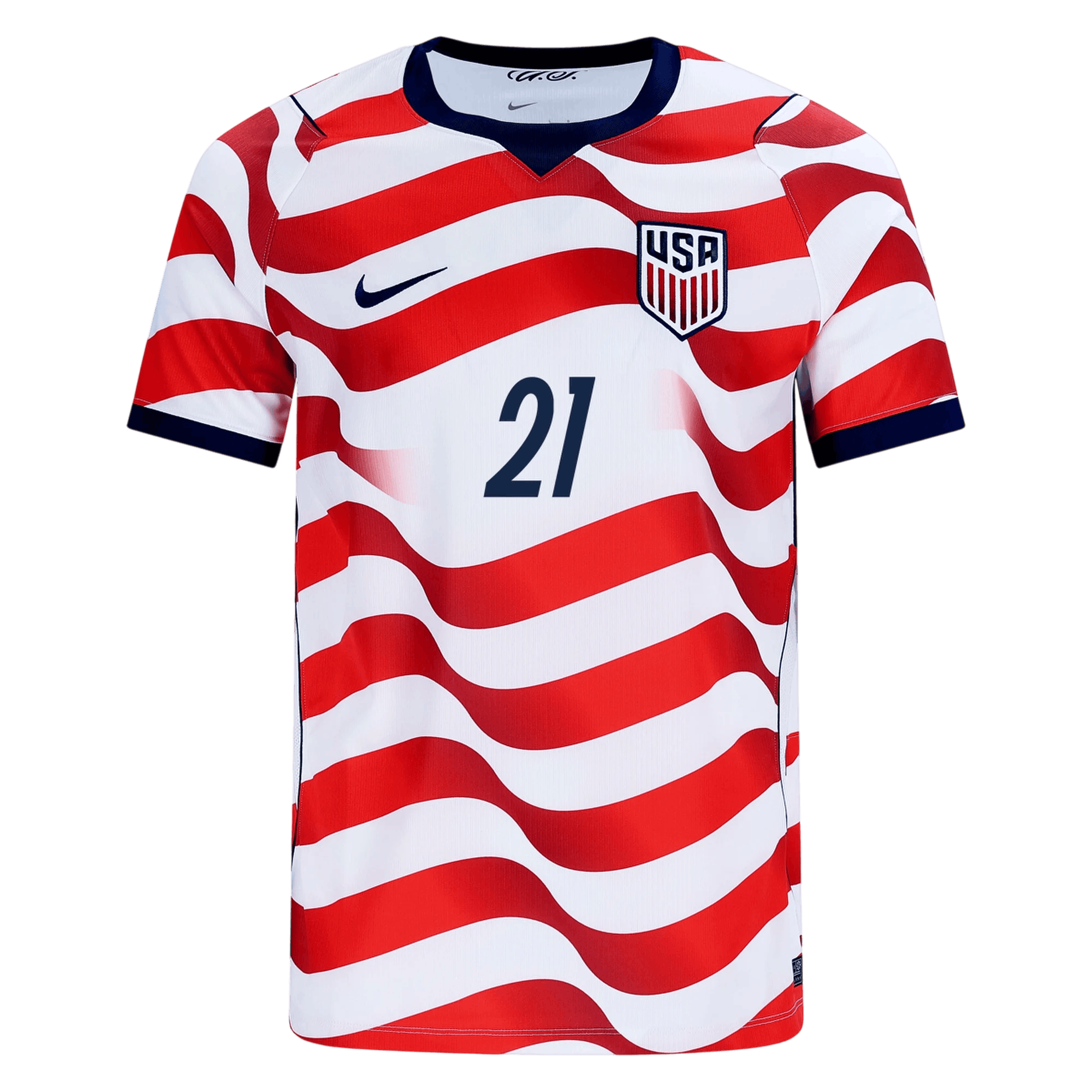 USA WEAH #21 Home World Cup 2026 Jersey Red & White Men's