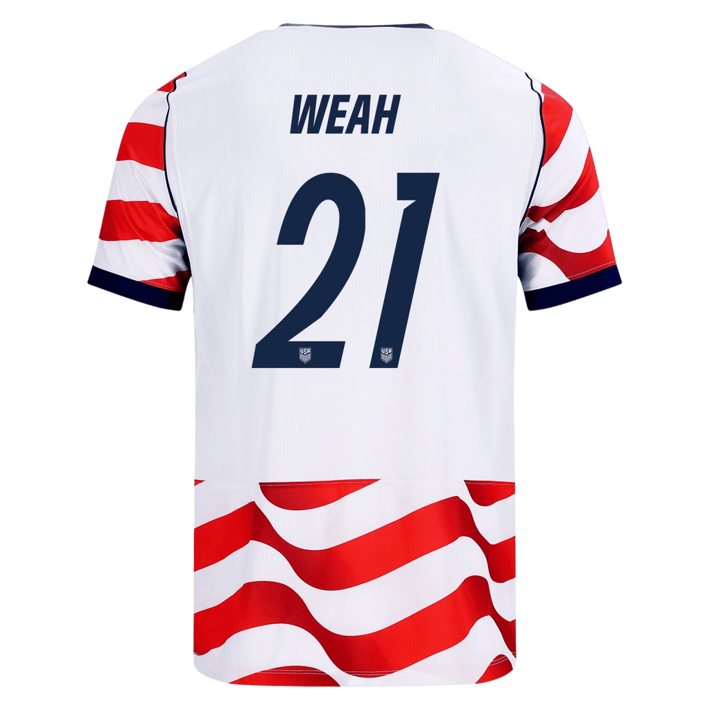 USA WEAH #21 Home World Cup 2026 Jersey Red & White Men's