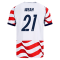 USA WEAH #21 Home World Cup 2026 Jersey Red & White Men's
