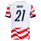 USA WEAH #21 Home World Cup 2026 Jersey Red & White Men's