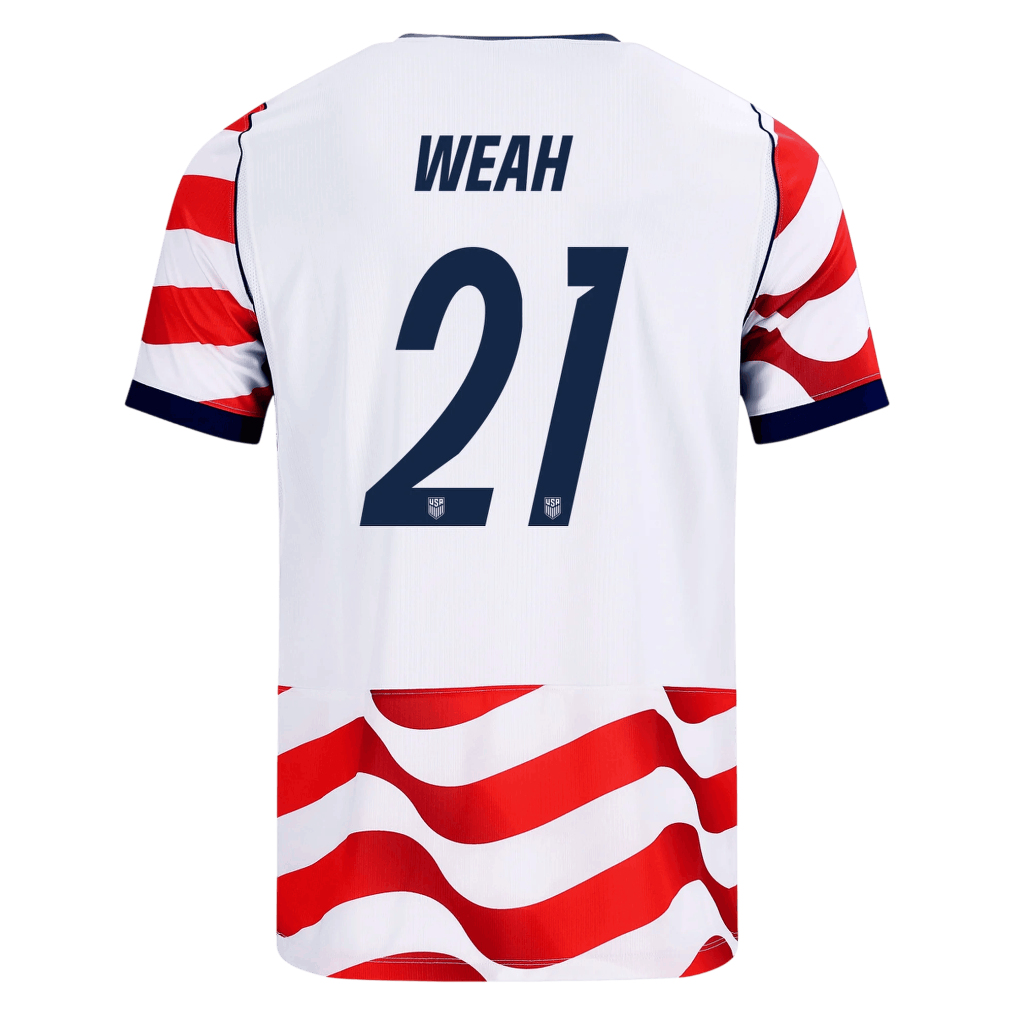 USA WEAH #21 Home World Cup 2026 Jersey Red & White Men's