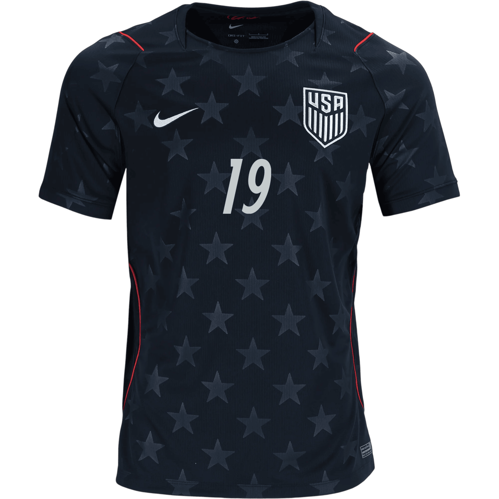 USA WRIGHT #19 Away World Cup 2026 Jersey Black Men's