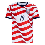 USA WRIGHT #19 Home World Cup 2026 Jersey Red & White Men's