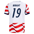 USA WRIGHT #19 Home World Cup 2026 Jersey Red & White Men's