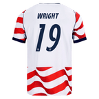 USA WRIGHT #19 Home World Cup 2026 Jersey Red & White Men's