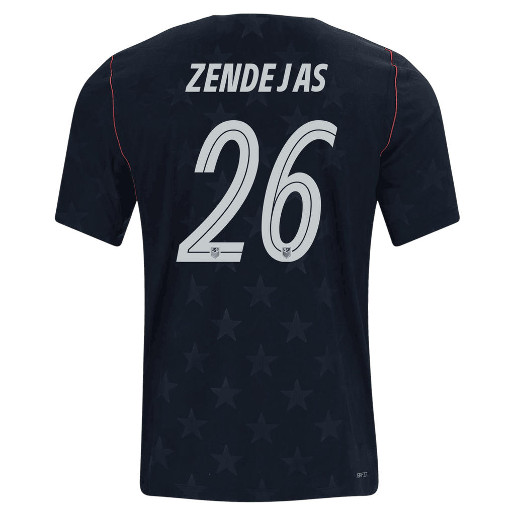 USA ZENDEJAS #26 Away World Cup 2026 Jersey Black Men's