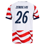 USA ZENDEJAS #26 Home World Cup 2026 Jersey Red & White Men's