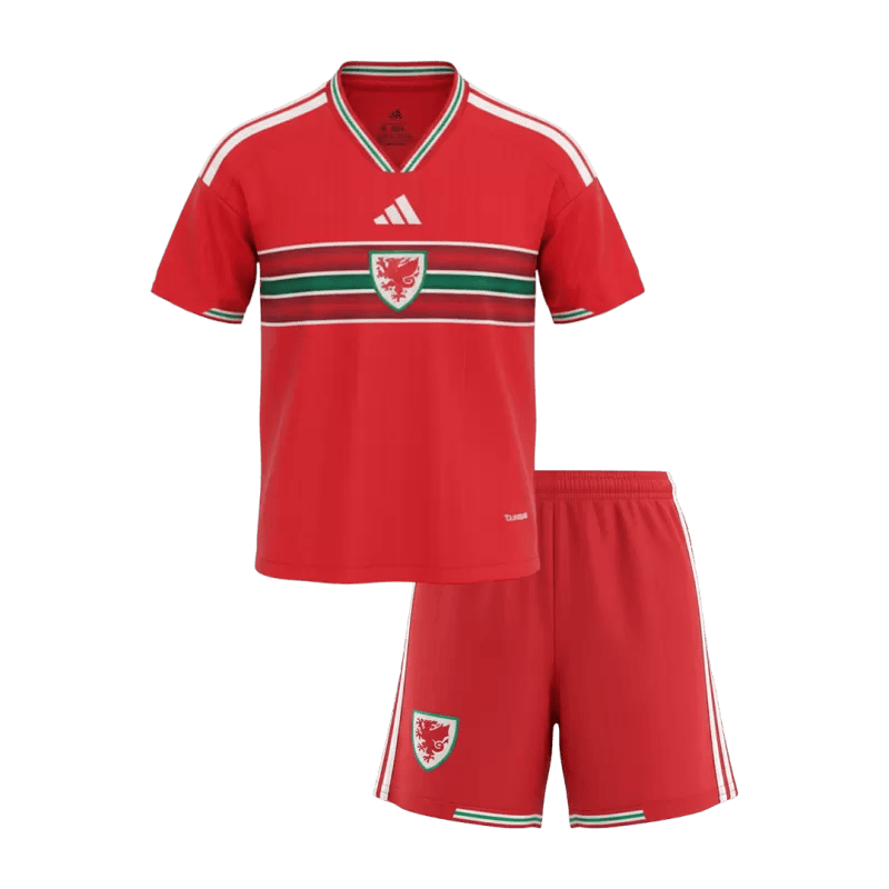 Wales Home World Cup 2026 Kit Red Kids