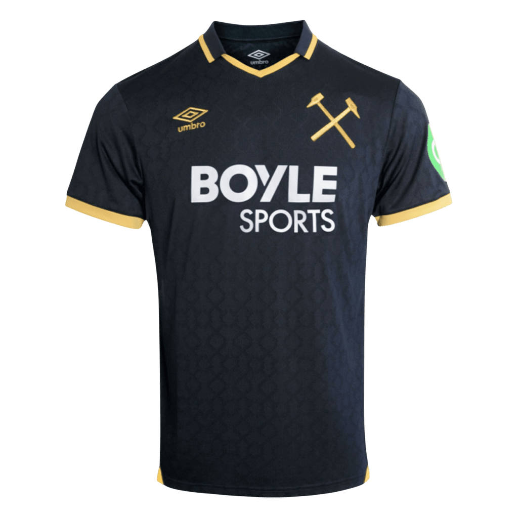 West Ham Third 2025/26 Jersey Black Men's