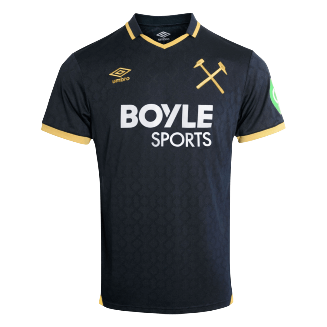 West Ham Third 2025/26 Jersey Black Men's